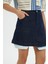 Cep Detaylı Mini Jean Etek 3