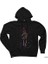 Aşk Yıldızları Siyah Kapşonlu Sweatshirt Hoodie 1