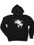 Boğa Silüet Siyah Kapşonlu Sweatshirt Hoodie 1