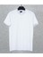 Erkek Sıfır Yaka Önü ve Yakası Positive Baskılı Pamuk T-Shirt 1