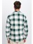 Erkek Slim Fit Dar Kesim Oduncu Tek Cepli Kareli Kışlık Gömlek 5