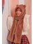 Kapüşonlu Camel Peluş Bere Atkı Kadın Welsoft Polar Boyunluk Şalı Rüzgar Geçirmez Kulaklı Şapka 3