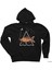 Balık Siyah Kapşonlu Sweatshirt Hoodie 1