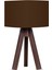 3 Ayaklı Mdf Abajur Kahve Şapka Kahve Ayak 1
