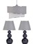 3 Adet Aydınlatma Seti 1 Adet Avize 2 Adet Abajur Kumaş Başlık Metal Ayak 1