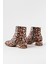RM-500 Leopar Topuklu Fermuarlı Günlük Kadın Bot 5