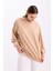 Pamuklu Kapüşonlu 2 Iplik Baharlık Oversize Sweatshirt 6