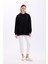 Pamuklu Kapüşonlu 2 Iplik Baharlık Oversize Sweatshirt 7