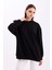 Pamuklu Kapüşonlu 2 Iplik Baharlık Oversize Sweatshirt 8