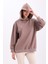 Pamuklu Kapüşonlu 2 Iplik Baharlık Oversize Sweatshirt 1