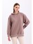 Pamuklu Kapüşonlu 2 Iplik Baharlık Oversize Sweatshirt 2