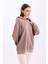 Pamuklu Kapüşonlu 2 Iplik Baharlık Oversize Sweatshirt 4