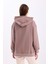 Pamuklu Kapüşonlu 2 Iplik Baharlık Oversize Sweatshirt 5