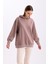 Pamuklu Kapüşonlu 2 Iplik Baharlık Oversize Sweatshirt 8