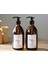 2li Set Beyaz Etiket Amber Cam Şişe Bulaşık Deterjanlık Sıvı Sabun 2X500ML BOŞ 1
