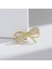 Minimal Gold Fiyonk Broş 1