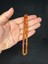 Gümüş Işlemeli Ateş Kehribar Tesbih Sarı Renkli Kesme Kesim 10,5 mm x 5,5 mm T-647 3