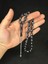 Alpaka Ay Yıldız Işlemeli Sıkma Kehribar Tesbih Siyah Renk 14 mm x 9,5 mm T-652 2