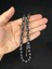 Alpaka Ay Yıldız Işlemeli Sıkma Kehribar Tesbih Siyah Renk 14 mm x 9,5 mm T-652 3