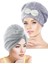 Ikili Set Saç Havlusu Bonesi Lastikli Fiyonklu & Mikrofiber 2 Düğmeli Saç Havlusu 1