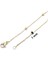 Altın Kaplama Küçük Toplu Kadın Zincir- 60 cm ZN-222 4