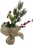 Çam Dalları ve Kırmızı Boncuklu Noel Süsü, 30 cm 1