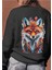 Tilki Temalı Bisiklet Yaka Sweatshirt 1