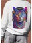 Unisex Kedi Temalı Bisiklet Yaka Sweatshırt 1