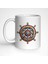 # Ahşap Gemi Dümeni Temalı 4 Adet Beyaz Kupa Bardak Seti , Mug, Marin, Deniz, Sailing 2