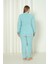 Fawn 3500 Peluş Welsoft Polar Kışlık Nakışlı Büyük Beden Kadın Pijama Takımı 4