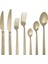 Piero Gold Mat 60 Parça 12 Kişilik Çatal Kaşık Bıçak Takımı 1