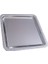 Metal Gümüş Kaplama Kare 20 X 20 Cm Sunum Tepsisi 1