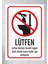 Lütfen Klozete Tuvalet Kağıdı Vb. 16 x 23 cm Tabela Pvc Levha 1