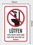 Lütfen Klozete Tuvalet Kağıdı Vb. 16 x 23 cm Tabela Pvc Levha 3