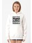 The Psycho Bunch Beyaz Kadın 3ip Kapşonlu Sweatshirt 1
