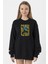 Blue Beetle Lettern Siyah Kadın 2ip Sweatshirt 1