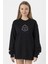 Dark Everything Is Connected Siyah Kadın 2ip Sweatshirt 1