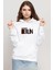 La Casa De Papel Berlin Beyaz Kadın 3ip Kapşonlu Sweatshirt 1