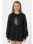 Sarı Lacivert Parmak Izi Siyah Kadın 2ip Sweatshirt 1