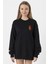 Sarı Kırmızı Parmak Izi Siyah Kadın 2ip Sweatshirt 1