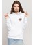 Popeye The Sailor Man Beyaz Kadın 3ip Kapşonlu Sweatshirt 1