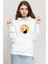 Meovv Meow Beyaz Kadın 3ip Kapşonlu Sweatshirt 1