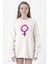 Purple Venus Symbol Beyaz Kadın 2ip Sweatshirt 1