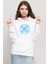 Tengri Tamga Beyaz Kadın 3ip Kapşonlu Sweatshirt 1