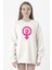 Vintage Purple Venus Symbol Hand Beyaz Kadın 2ip Sweatshirt 1