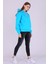 Turkuaz Basic Oversize Kadın Kapüşonlu Hoodie 3 Iplik Sweatshirt 2