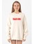 Tulsa King Lettern Ekru Kadın 2ip Sweatshirt 1