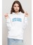 Outer Banks Lettern Beyaz Kadın 3ip Kapşonlu Sweatshirt 1