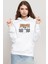 Halloween Mickey Ghost Beyaz Kadın 3ip Kapşonlu Sweatshirt 1