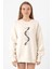 Siyah Beyaz Dna Ekru Kadın 2ip Sweatshirt 1